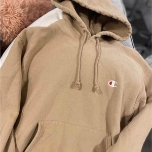 Beige/tan Champion Hoodie